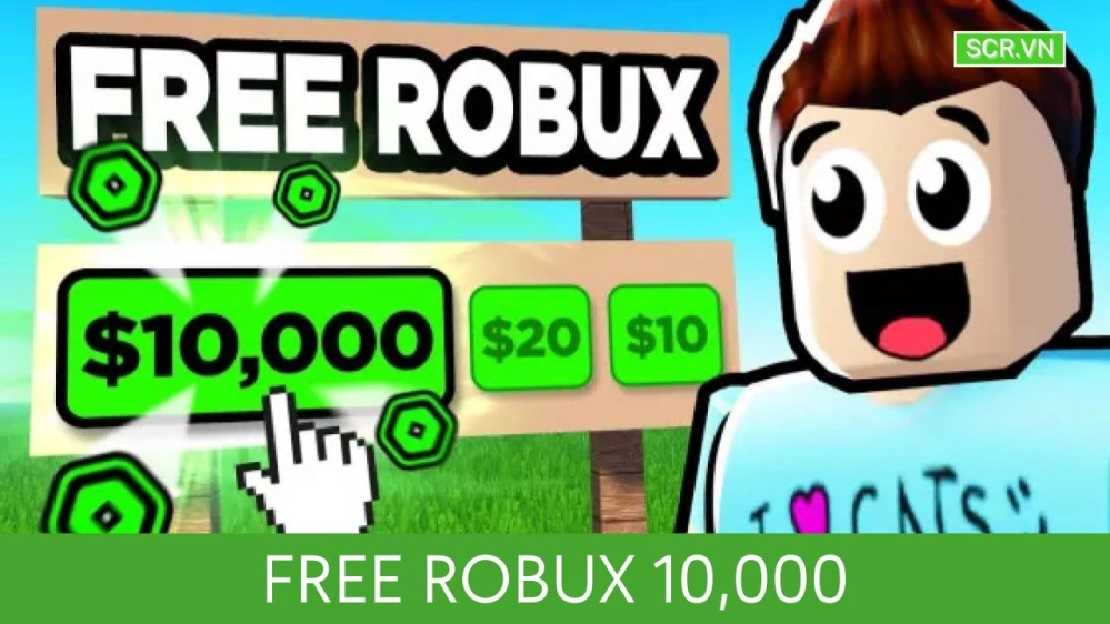 Free Robux 10,000 Real Roblox 2024 (Nhận 10000 Robux Miễn Phí)