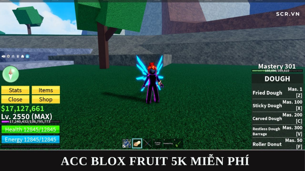 ACC Blox Fruit 5K Miễn Phí 2024, Shop Random Roblox 0Đ