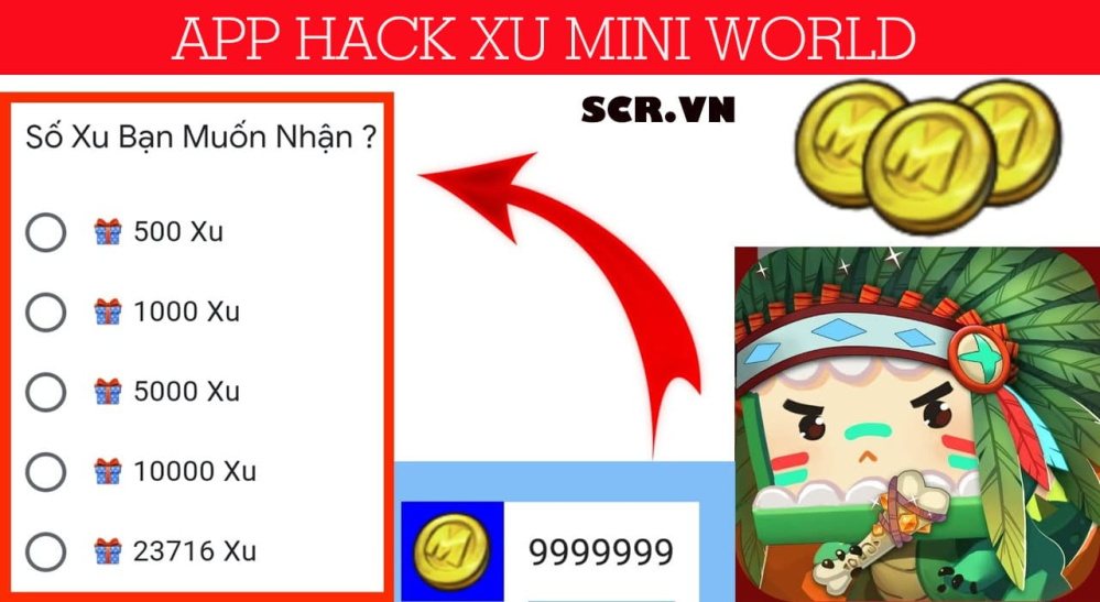 App Hack Xu Mini World Miễn Phí [App Kiếm Nhiều Xu 2024]