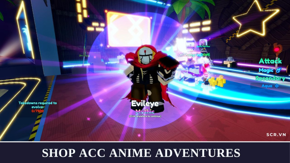 Shop ACC Anime Adventures Free 2024, Mua Bán Nick 0Đ