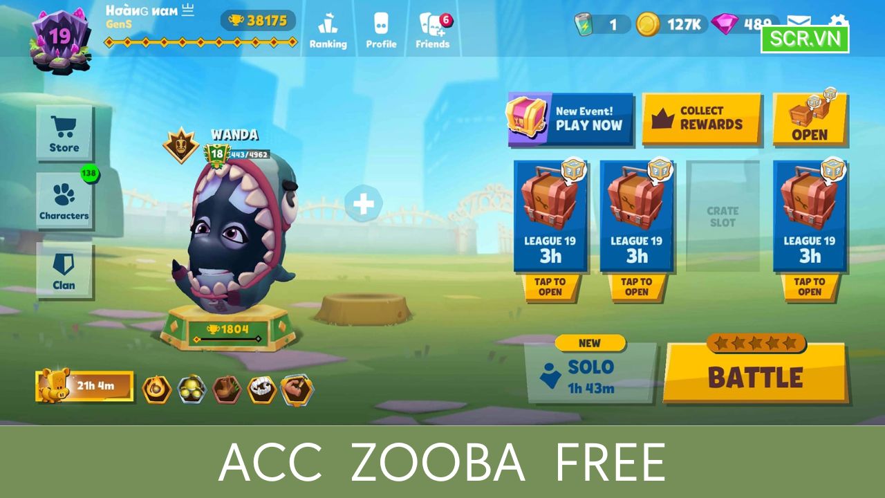 Acc Zooba Free 2024, Shop Tặng Nick Miễn Phí Mới Nhất