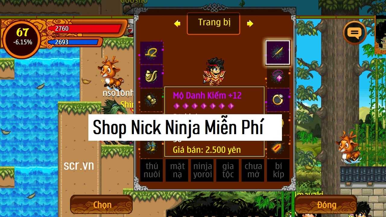 Nick Ninja School Miễn Phí 2024 (Shop Acc NSO Free)
