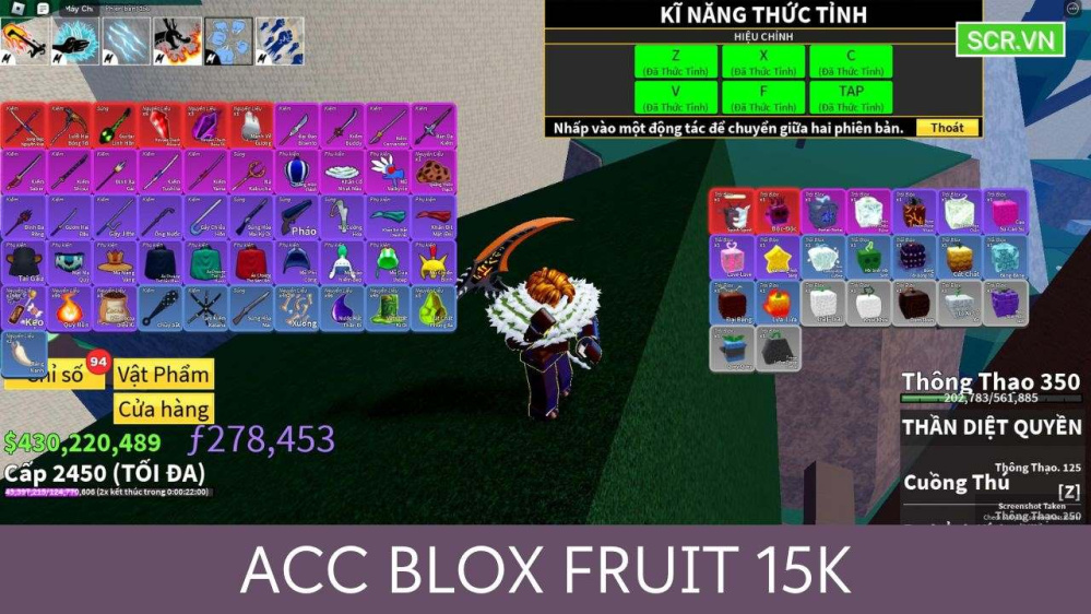 ACC Blox Fruit 15K Free 2024, Shop Random ACC Roblox 15K