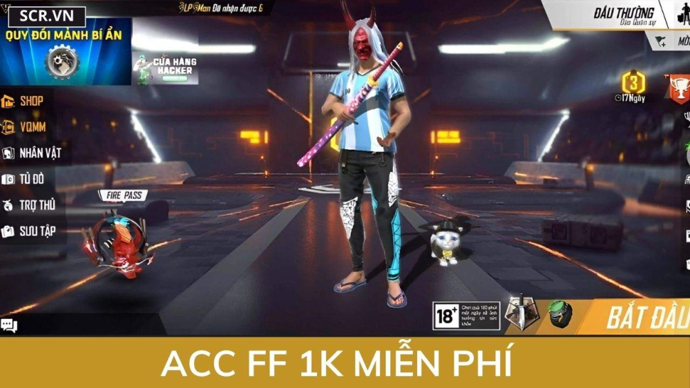 ACC FF 1K Miễn Phí 2024 (Shop Random ACC 1K Free Fire)