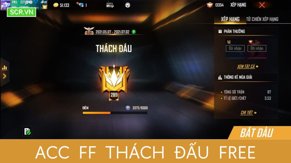 ACC FF Thách Đấu Free 2024, Nhận ACC Free Fire VIP Mới Nhất