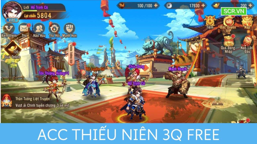 ACC Thiếu Niên 3Q Free 2024 (Shop Mua Bán Nick Miễn Phí)