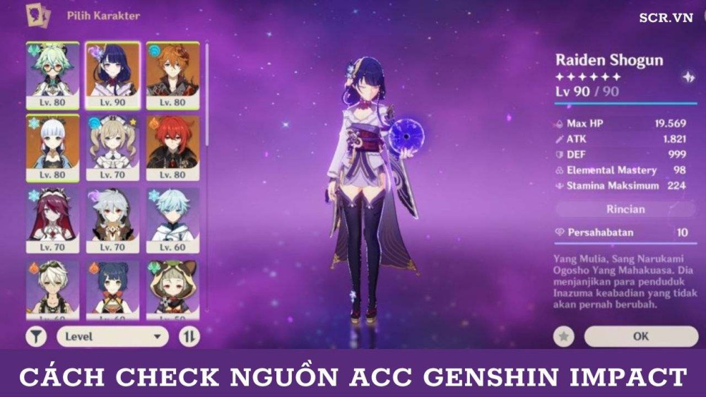 Cách Check Nguồn ACC Genshin Impact, UID, Ngày Tạo ACC (2024)