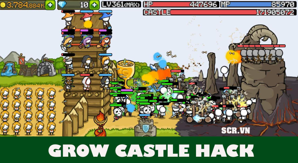 Grow Castle Hack Vàng, Kim Cương 2024 [Cách Hack Full Tiền]