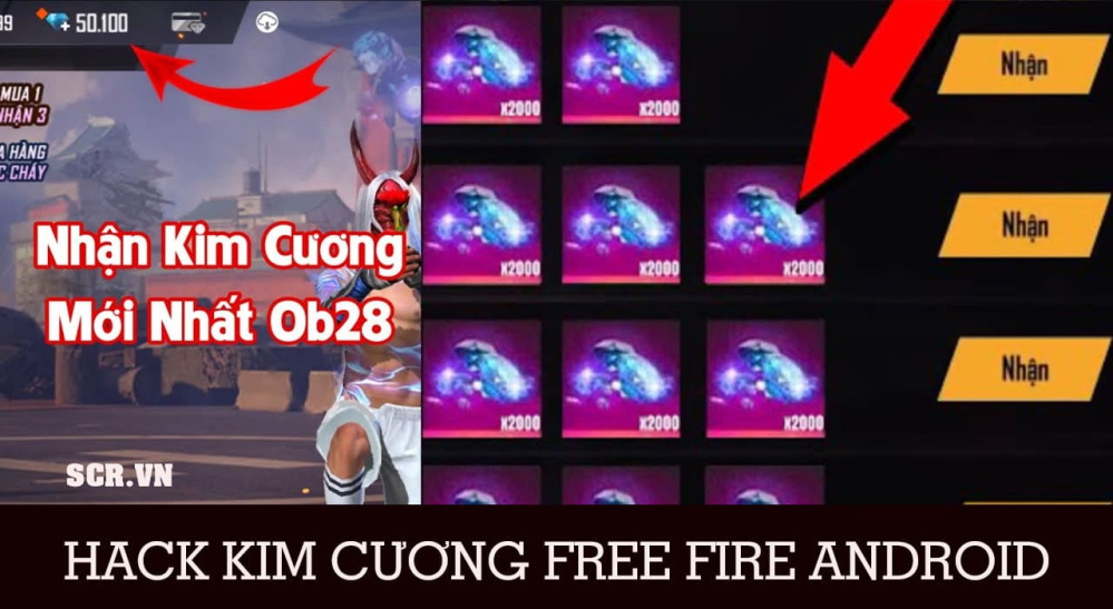 Hack Kim Cương Free Fire Android [App Hack Kc FF Vip 2024]