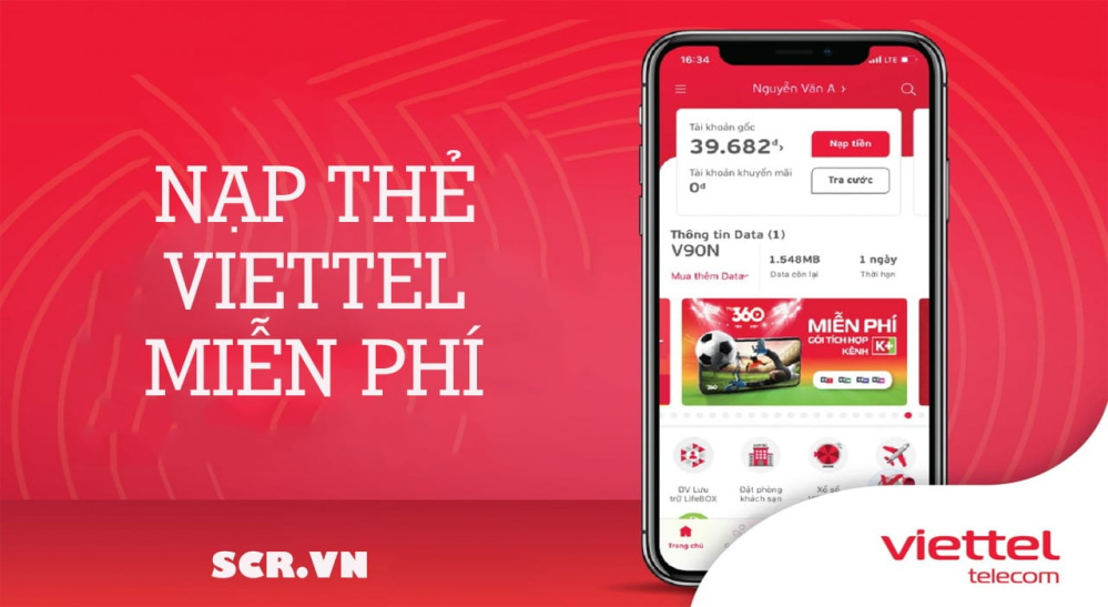 Nạp Thẻ Viettel Miễn Phí [Cách Nạp, Tặng Card Viettel Free]