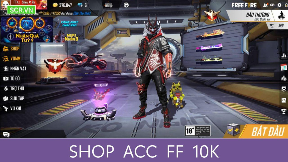 Shop ACC FF 10K VIP Uy Tín 2024 (Thử Vận May 10K Giá Học Sinh)