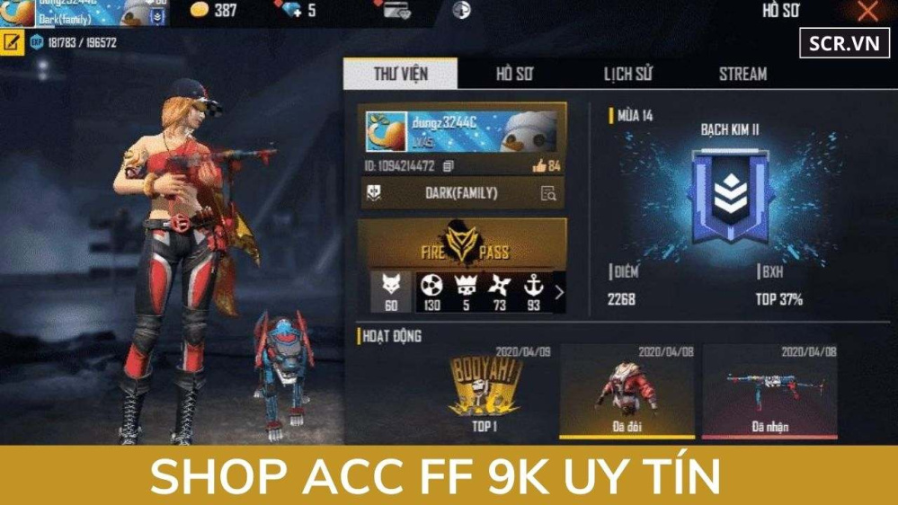 Shop ACC FF 9K Uy Tín 2024 (Random Thử Vận May 9K FF Free)