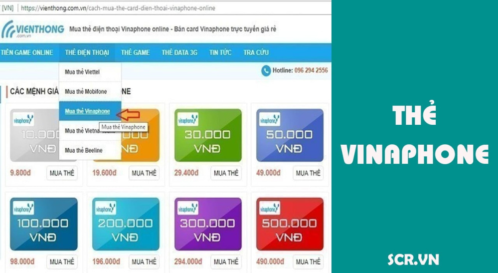 Thẻ Vina Miễn Phí 2024: Nhận Card Vina 50k 100k 200k 500k Free