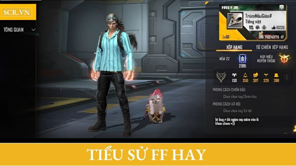 79+ Tiểu Sử FF Hay Ngầu + Bảng Chữ Màu Tiểu Sử Free Fire