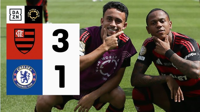 Flamengo lội ngược dòng đánh bại Chelsea 3-1.