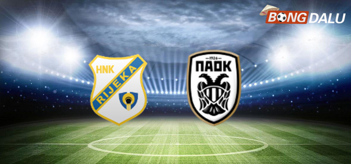 Khung cảnh trận đấu giữa NK Rijeka và PAOK Saloniki tại Europa League