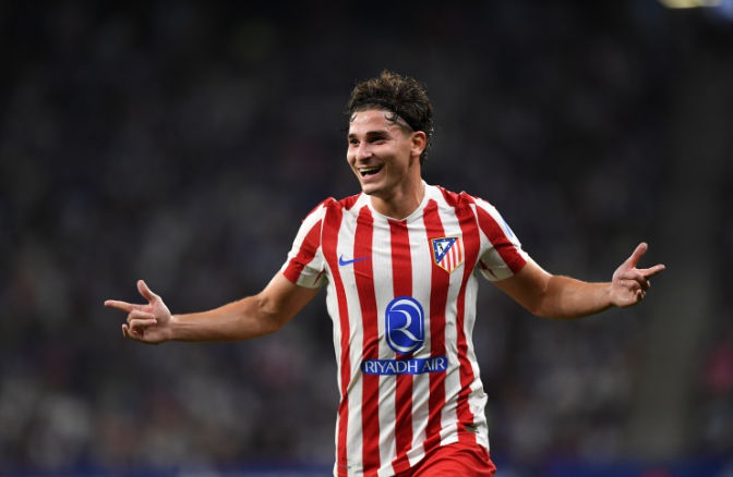 Alvarez ăn mừng bàn thắng, thể hiện phong độ chói sáng tại La Liga