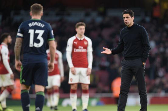 Arteta hài lòng nhưng vẫn tiếc nuối sau trận hòa trước Man City.