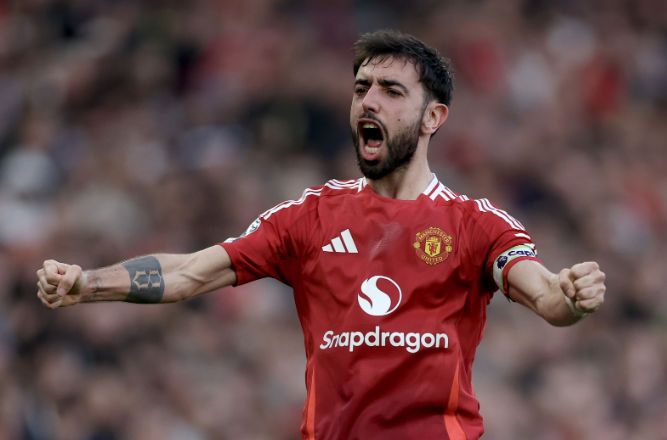 Thành tích ấn tượng: Bruno Fernandes góp dấu giày vào nhiều bàn thắng, chỉ sau Salah và Son Heung-min tại Ngoại hạng Anh.
