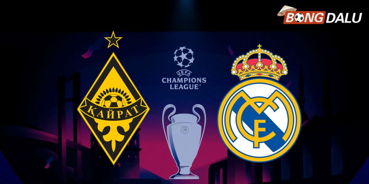 Kairat Almaty chuẩn bị nghênh chiến Real Madrid tại Champions League