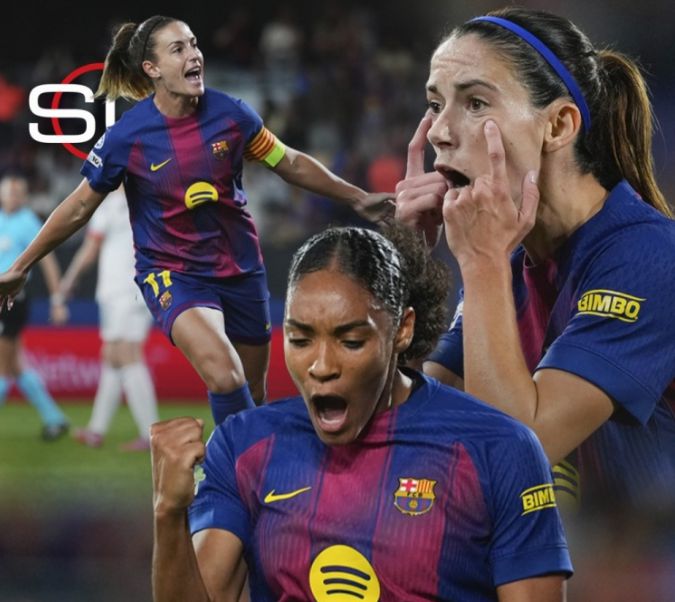 Barcelona ăn mừng chiến thắng hủy diệt trước Bayern Munich tại Champions League Nữ