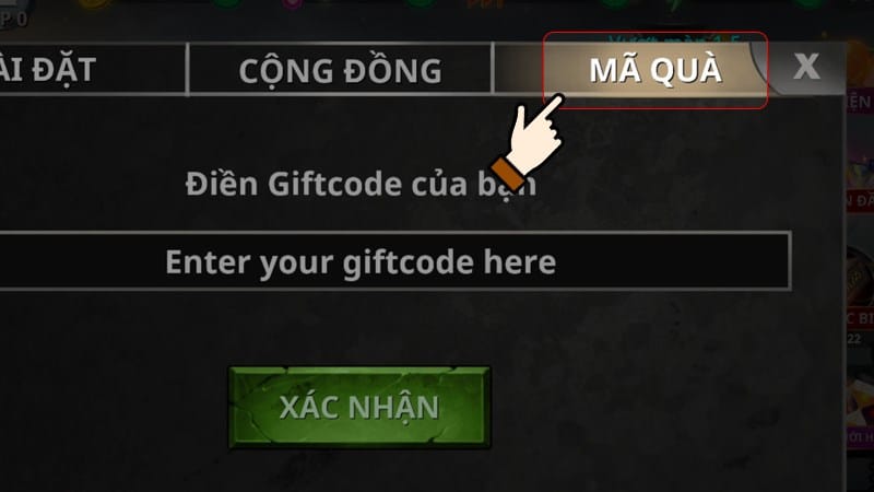 Cách Nhập GiftCode Stickman Legends - Bước 2