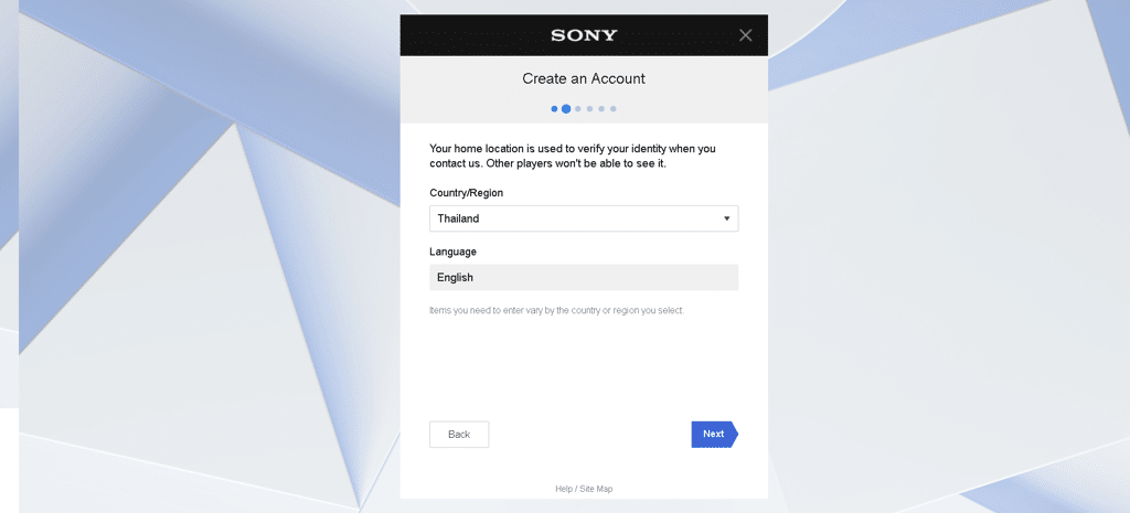 Cách Tạo Tài Khoản Playstation - Bước 3