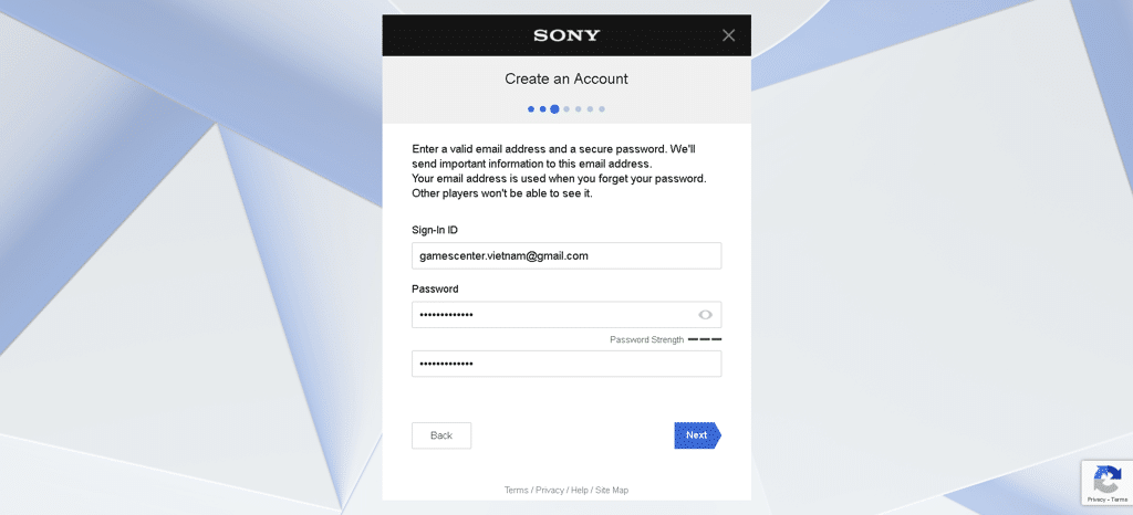 Cách Tạo Tài Khoản Playstation - Bước 4