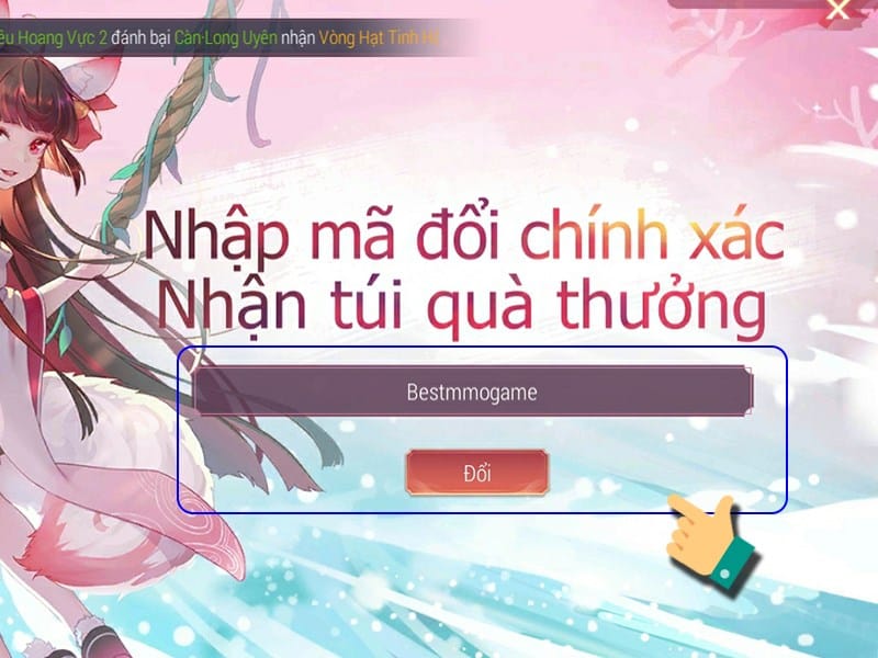 Nhấn Đổi để nhận thưởng