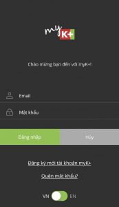Nhấp vào ứng dụng Myk+