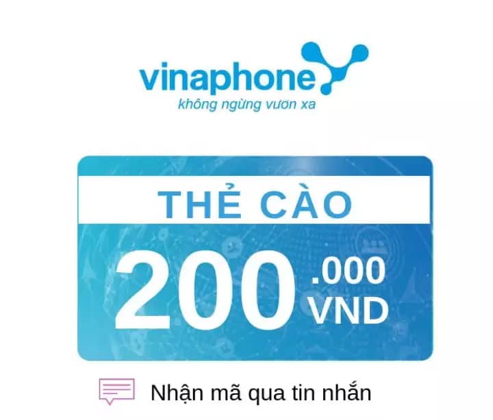 Thẻ cào 200k mạng Vinaphone